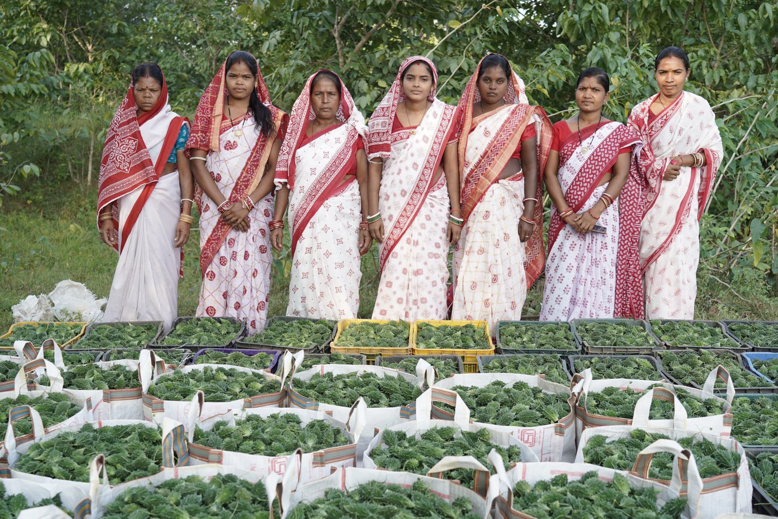 Women farmers participating in collective agricultural marketing